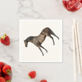 エレガントクラシックヴィンテージレースホースエクエストリアン スタンダードカクテルナプキン (インサイチュ)