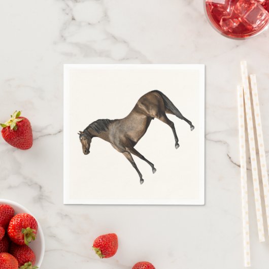 エレガントクラシックヴィンテージレースホースエクエストリアン スタンダードカクテルナプキン (インサイチュ)