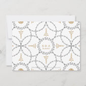 エレガントクラシックヴィンテージ披露宴カード 招待状 (裏面)