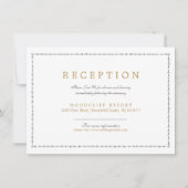 エレガントクラシックヴィンテージ披露宴カード 招待状 (正面)