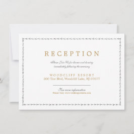 エレガントクラシックヴィンテージ披露宴カード 招待状