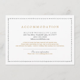 エレガントクラシックヴィンテージ結婚式 エンクロージャーカード