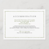 エレガントクラシックヴィンテージ結婚式 エンクロージャーカード (正面)