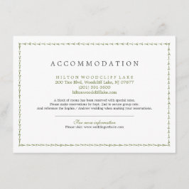 エレガントクラシックヴィンテージ結婚式 エンクロージャーカード