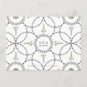 エレガントクラシックヴィンテージ結婚式 エンクロージャーカード (裏面)