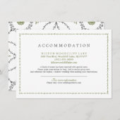 エレガントクラシックヴィンテージ結婚式 エンクロージャーカード (正面/裏面)