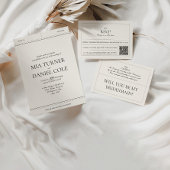 エレガントクラシックヴィンテージ花嫁プロポーザル・カード 招待状