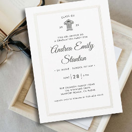 エレガントクラシック三枠法科卒業 招待状