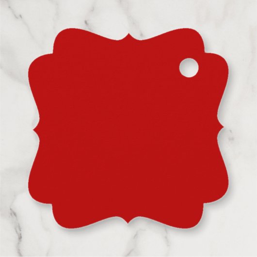 エレガントクラシック中国の結婚のフローラ赤 フェイバータグ (裏面)