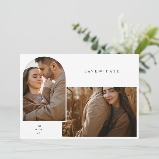 エレガントクラシック写真結婚式 招待状 (スタンド正面)