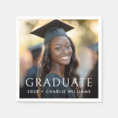 エレガントクラシック卒業写真科 スタンダードカクテルナプキン (正面)