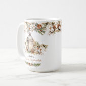 エレガントクラシック名ホットチョコレートクリスマスラージ コーヒーマグカップ (正面左)