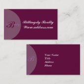 エレガントクラシック名刺テンプレート 名刺 (正面/裏面)