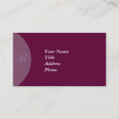 エレガントクラシック名刺テンプレート 名刺 (裏面)