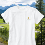 エレガントクラシック名前をカスタムするモノグラムパーソナライズされた 刺繍入りTシャツ<br><div class="desc">カスタマイズ文字を簡単に刺繍Tシャツパーソナライズされたを作成する。EDITクリックデザインを選択し、文字線を選択して文字色を変更する。このデザインを他のZazzle製品に転送し、ほとんどのZazzleアイテムに合わせて調整できる。標準のStudioデザインは、プロフェッショナルプリント用の高解像度グラフィックスで構成されている。Standard StudioのデザインとStandard Studioのデザインストップを選択していただきありがとうございます。</div>