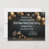 エレガントクラシック大晦日パーティー招待状 招待状 (裏面)