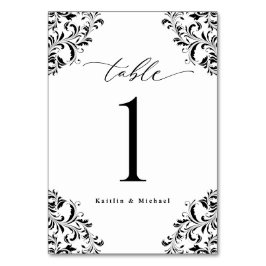 エレガントクラシック小結婚ヴィンテージ テーブルナンバー