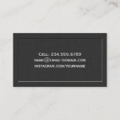 エレガントクラシック年級卒業名票 コーリングカード (裏面)