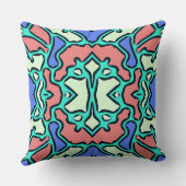 エレガントクラシック数々の色の織物デザインthro クッション (裏面)