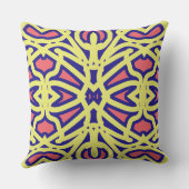 エレガントクラシック数々の色の織物デザインthro クッション (裏面)