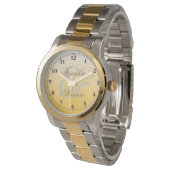 エレガントクラシック新郎新婦結婚の 腕時計 (アングル)