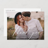 エレガントクラシック書感謝してい写真 ポストカード (正面/裏面)