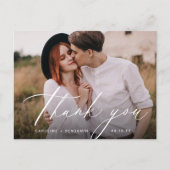 エレガントクラシック書感謝してい写真 ポストカード (正面)