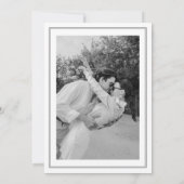 エレガントクラシック書結婚の写真 セーブザデート (裏面)