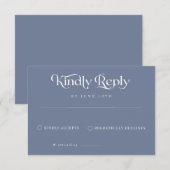 エレガントクラシック書結婚の 出欠カード (正面/裏面)