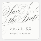 エレガントクラシック書記日付シールを保存 スクエアシール (正面)
