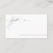 エレガントクラシック書道ヴィンテージ結婚式場 プレイスカード (正面)