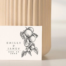 エレガントクラシック植物性ミカン結婚ズ ラバースタンプ