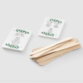 エレガントクラシック水の色の緑の葉結婚の ハンドファン (組立なし)