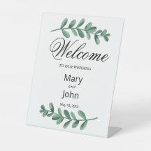 エレガントクラシック水の色の緑の葉結婚の