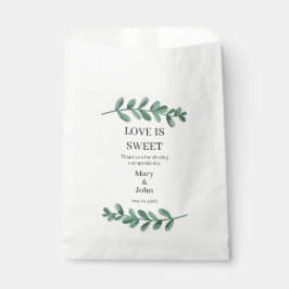 エレガントクラシック水の色の緑葉の フェイバーバッグ