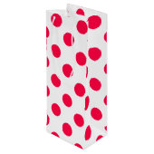 エレガントクラシック水玉模様 ワインギフトバッグ (裏面アングル)