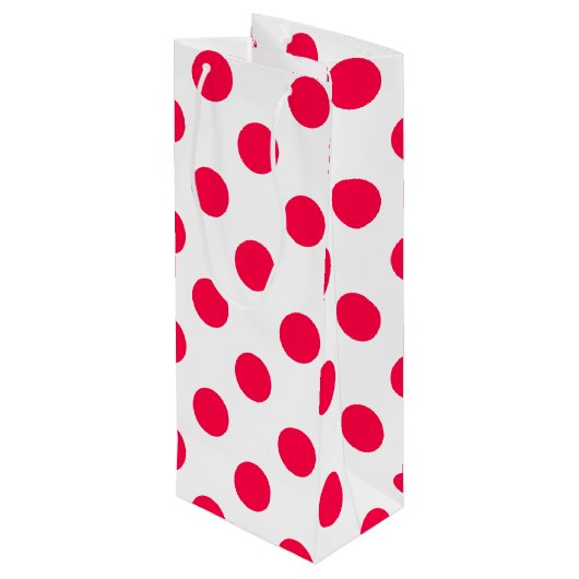 エレガントクラシック水玉模様 ワインギフトバッグ (裏面アングル)