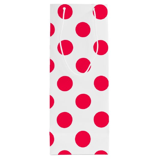 エレガントクラシック水玉模様 ワインギフトバッグ (裏面)