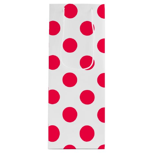 エレガントクラシック水玉模様 ワインギフトバッグ (正面)