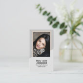 エレガントクラシック求職者ミニマリスト 名刺 (スタンド正面)