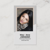 エレガントクラシック求職者ミニマリスト 名刺 (正面)