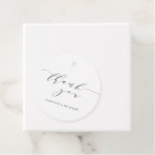 エレガントクラシック白アールデコ結婚ありがとう フェイバータグ (インサイチュ)