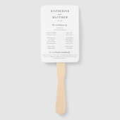 エレガントクラシック白結婚式 ハンドファン (正面)