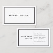 エレガントクラシック白 名刺 (正面/裏面)