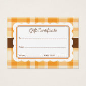 エレガントクラシック秋の格子模様ギフト (正面)