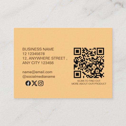 エレガントクラシック秋の格子模様ギフト 割引カード (裏面)