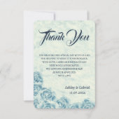 エレガントクラシック素朴フローラ結婚お礼2 サンキューカード (正面)