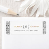 エレガントクラシック素朴ヴィンテージ差出人住所 ラベル (インサイチュ)