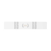 エレガントクラシック素朴ヴィンテージ結婚式モノグラム 招待状ベリーバンド (フラット)