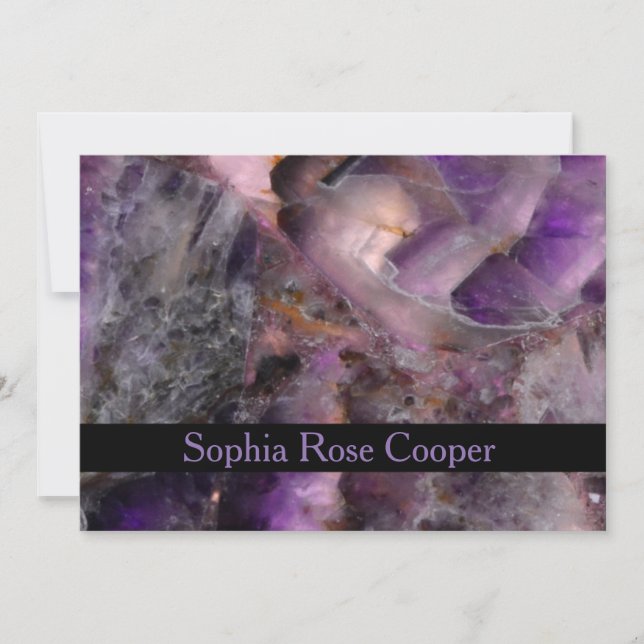 エレガントクラシック紫クオーツパターン (正面)